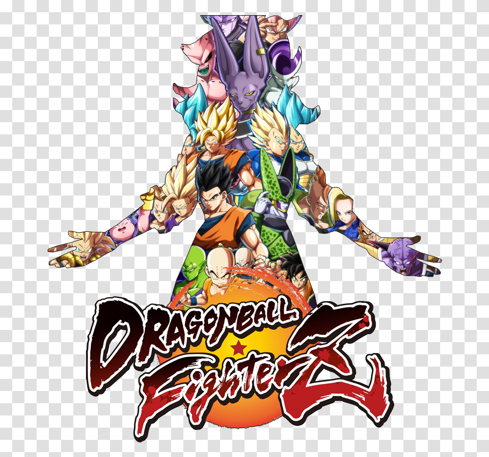 Dragon Ball Fighterz Download Image Dragon Ball Fighterz Logo, Person, Leisure Activities, Circus, Poster Transparent Png