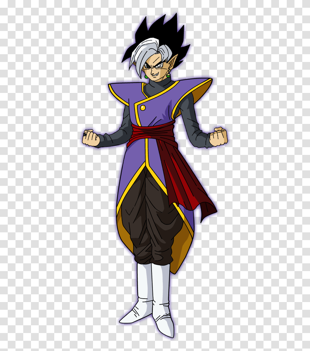 Dragon Ball Fighterz Fused Zamasu Cartoon, Person, Clothing, Costume, Overcoat Transparent Png