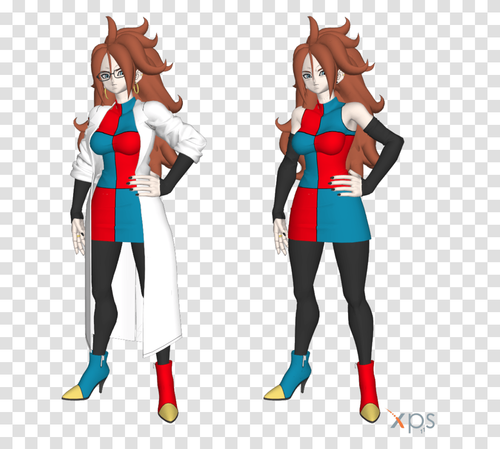 Dragon Ball Fighterz Xnalara Mmd Android 21, Person, Costume, Waiter, Sleeve Transparent Png