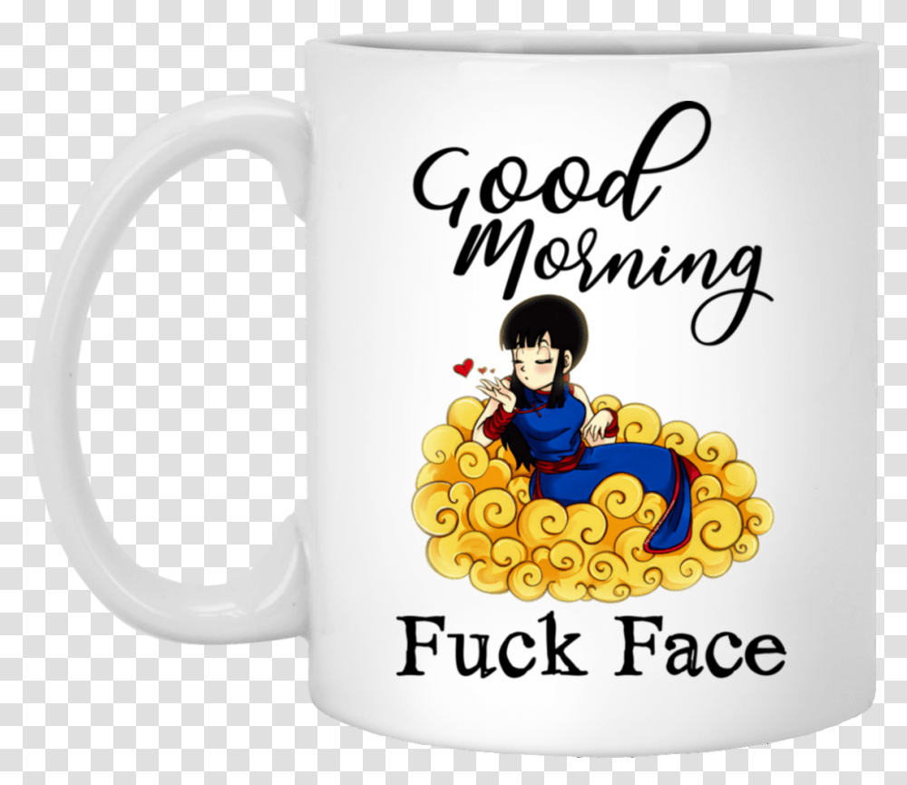 Dragon Ball Goku Good Morning Fuck Face Couple Mug Cc Mug, Coffee Cup, Person Transparent Png