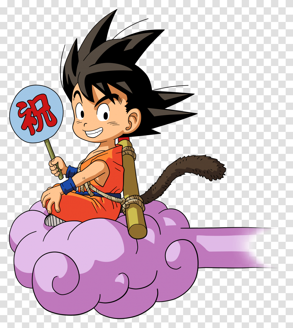 Dragon Ball Goku Logo Logos Download Goku En Su Nube Voladora, Drawing, Art, Face Transparent Png