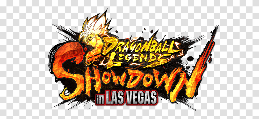 Dragon Ball Legends Showdown In Las Vegas Dragon Ball Legends Las Vegas, Text, Alphabet, Lighting, Outdoors Transparent Png