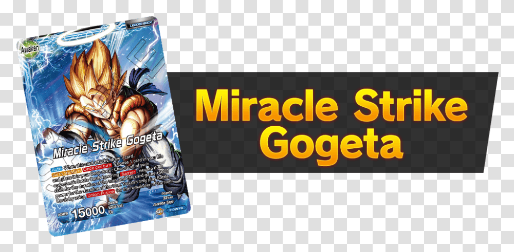 Dragon Ball Miracle Strike Gogeta Limited Card Fictional Character, Clothing, Apparel, Video Gaming Transparent Png