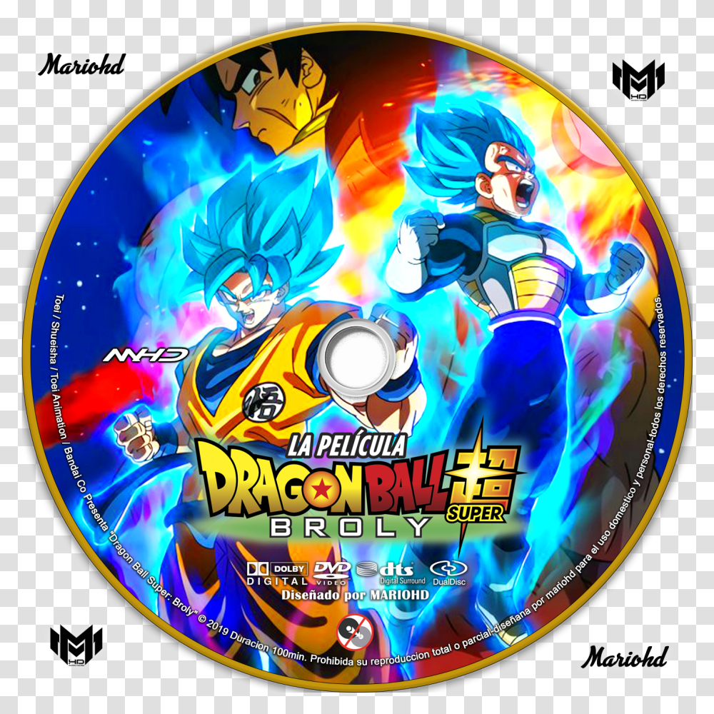 Dragon Ball Super Broly Dragon Ball Broly Dvd Cover, Disk Transparent Png