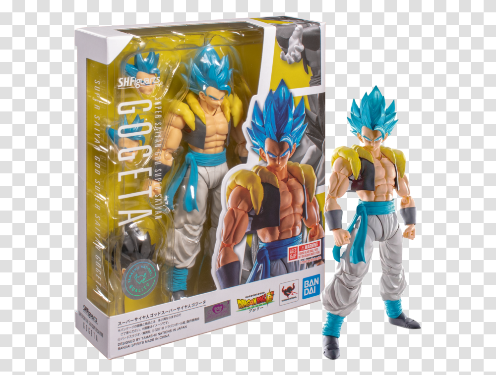 Dragon Ball Super Gogeta Blue Sh Figuarts, Person, Human, Figurine, Helmet Transparent Png