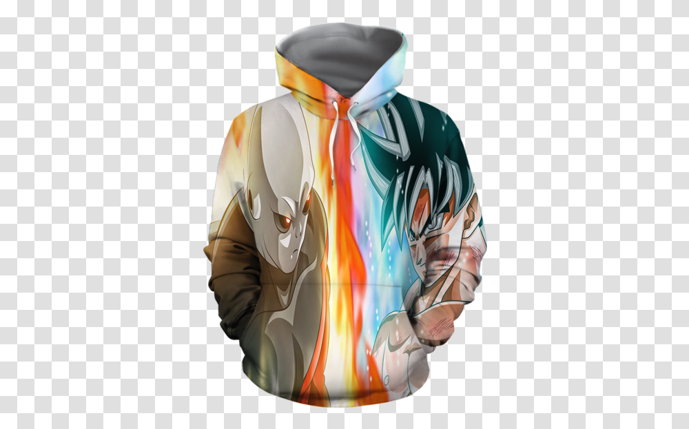 Dragon Ball Super Goku Vs Jiren Overflowing Aura Hoodie Dbz Goku, Clothing, Apparel, Sweatshirt, Sweater Transparent Png