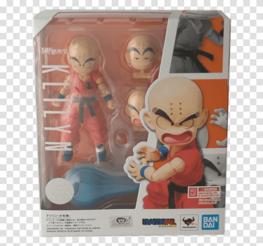 Dragon Ball Super Krillin The Early Years 4 Sh Figuarts Action Figure Sh Figuarts Kid Krillin, Toy, Doll, Figurine, Person Transparent Png
