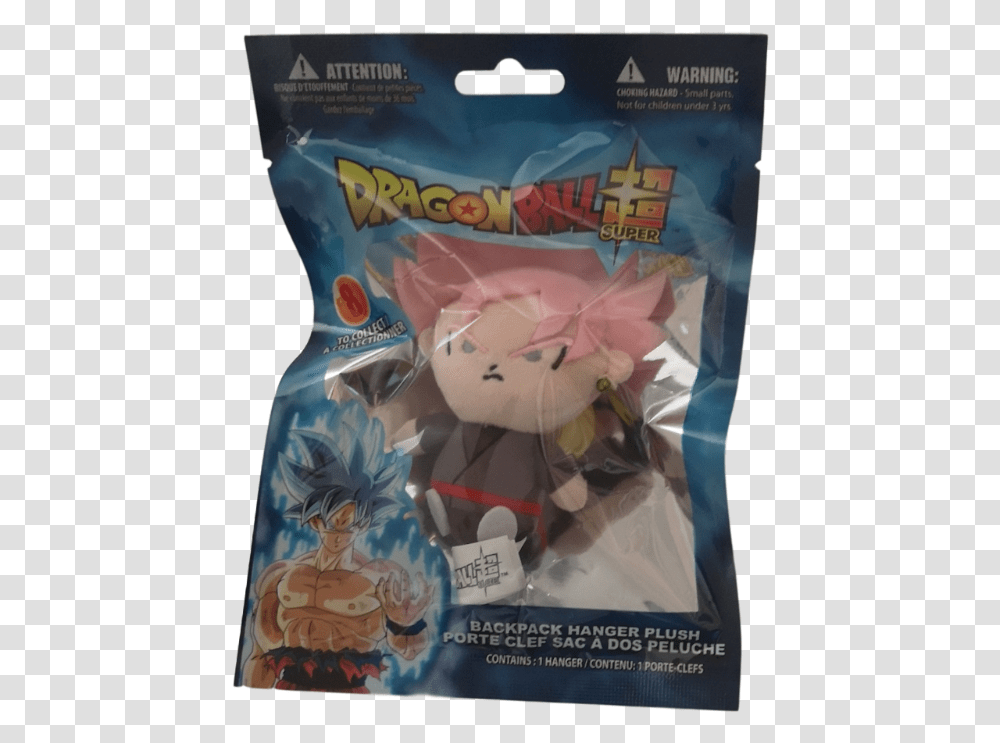 Dragon Ball Super Rose Goku Black 4 Plush Bag Hanger Fictional Character, Poster, Advertisement, Doll, Toy Transparent Png