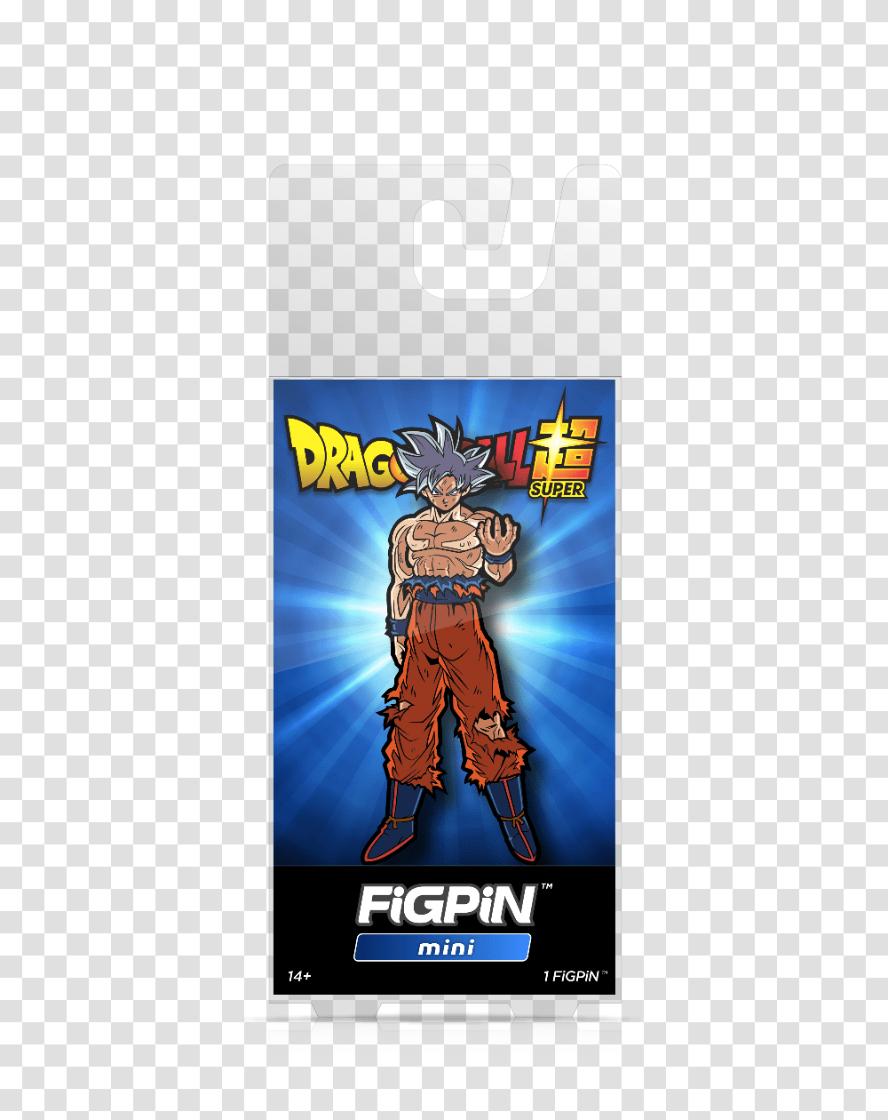 Dragon Ball Super Ultra Instinct Goku Mini Figpin Enamel Pin, Person, Electronics Transparent Png