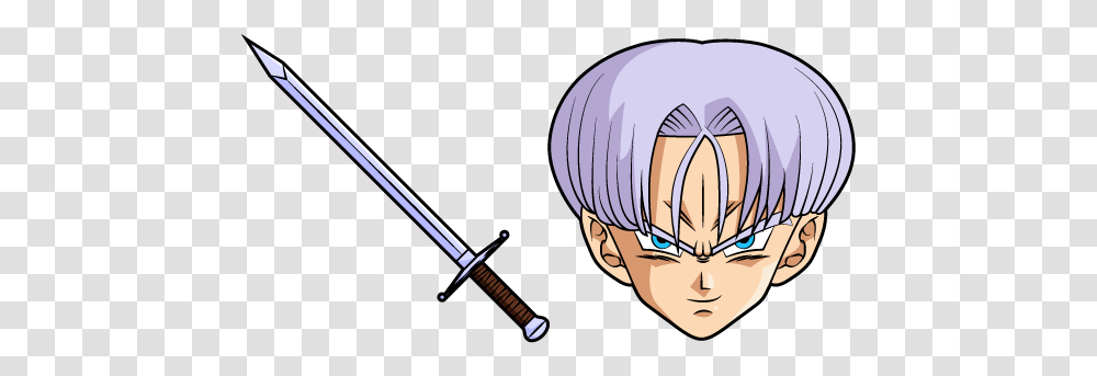 Dragon Ball Trunks And Sword Dragon Ball Cursor, Comics, Book, Manga, Blade Transparent Png