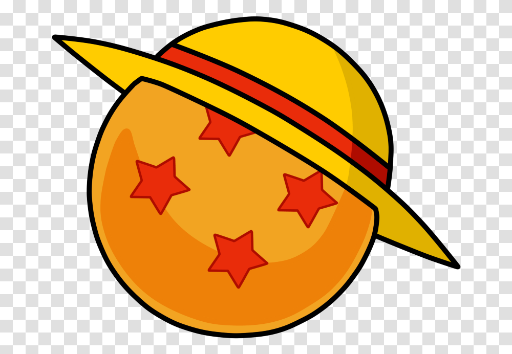 Dragon Ball X One Piece Logo If You Dragon Ball Straw Hat, Symbol, Star Symbol, Outdoors, Nature Transparent Png