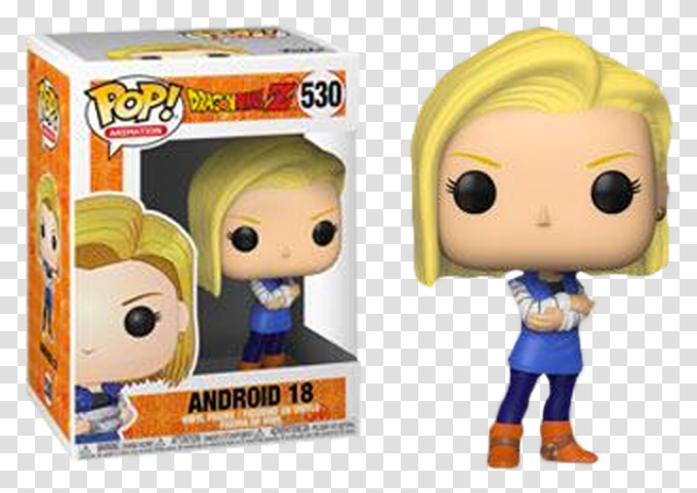 Dragon Ball Z Android 18 Funko Pop, Toy, Figurine, Plush, Doll Transparent Png