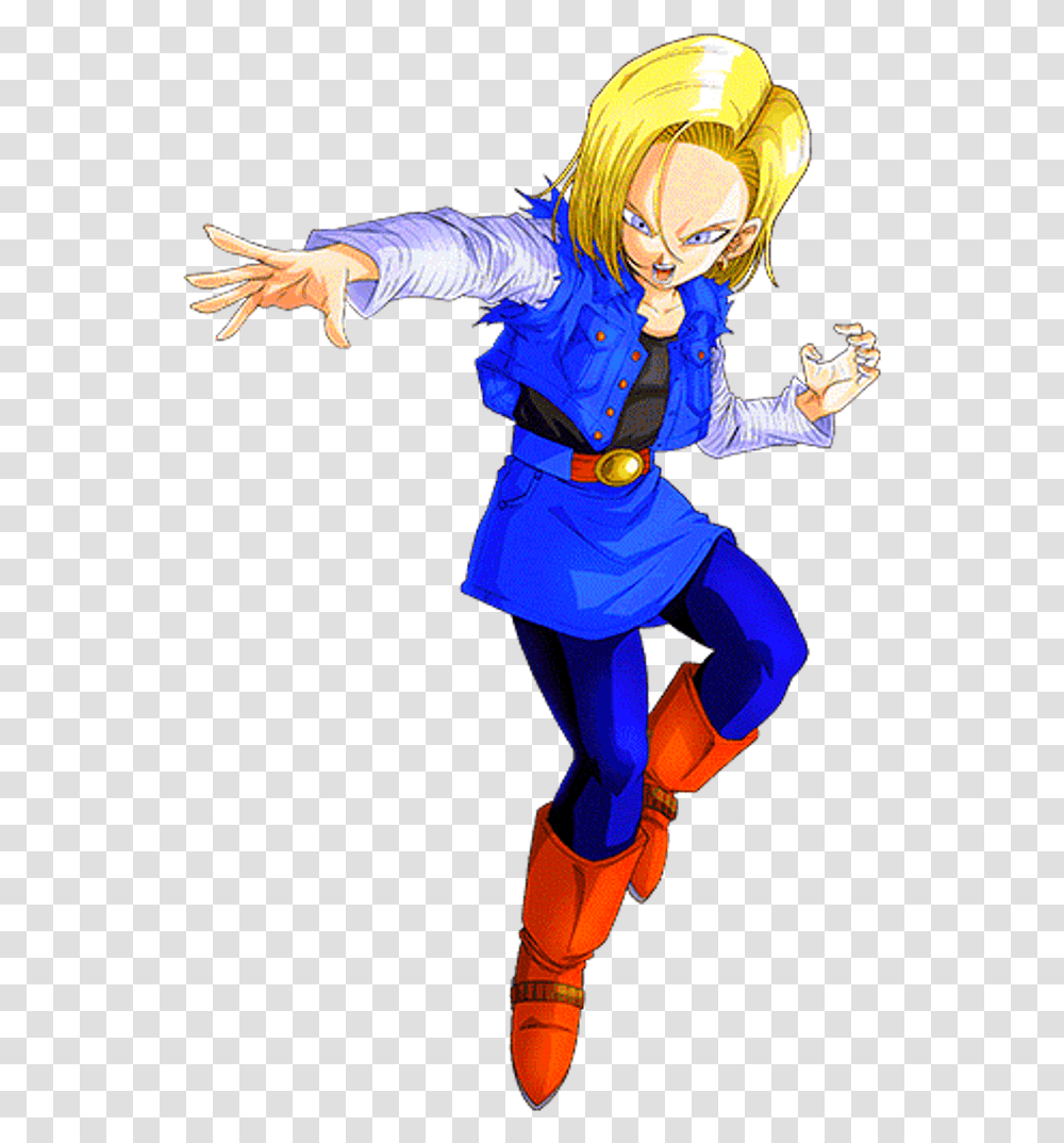 Dragon Ball Z Android Android 18, Costume, Person, Performer, Clothing Transparent Png