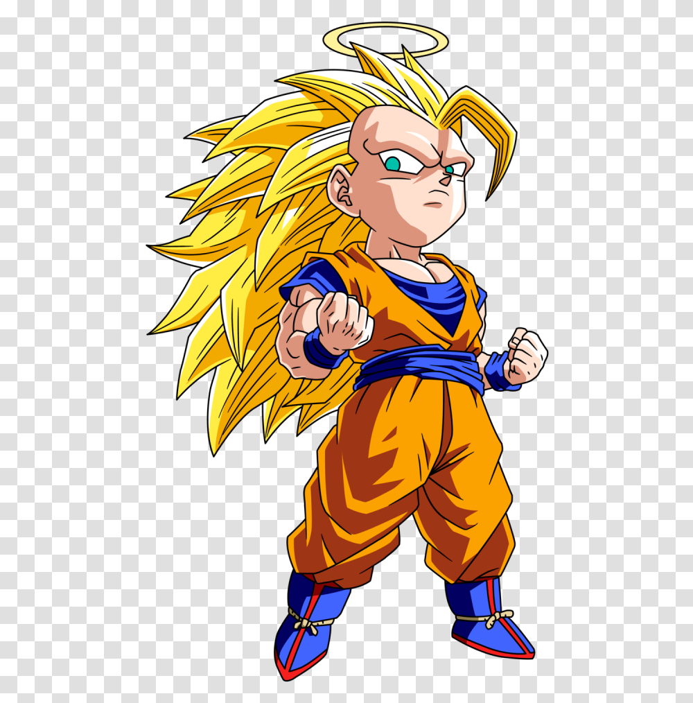 Dragon Ball Z Chibi Images Clipart Vectors Goku Ssj3 Chibi, Person, Human, Comics, Book Transparent Png