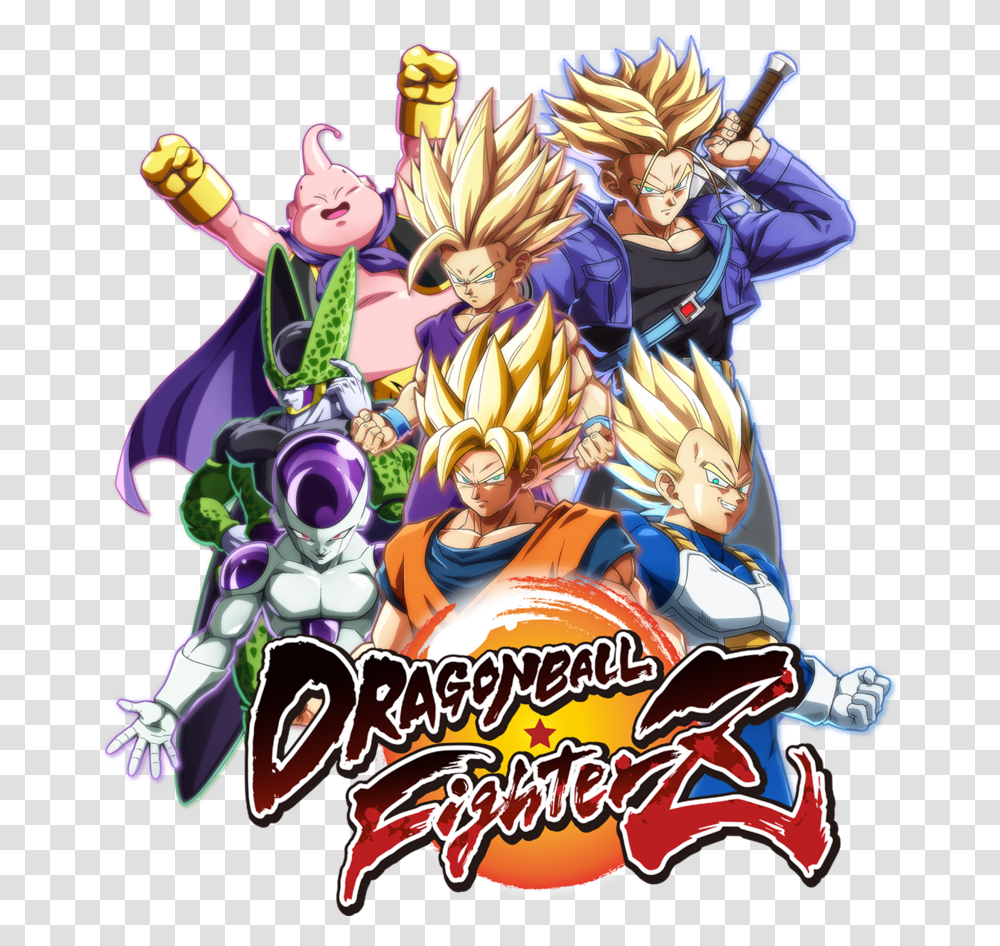 Dragon Ball Z Fighterz Logo Dragon Ball Z Fighter Icon, Comics, Book, Person, Graphics Transparent Png