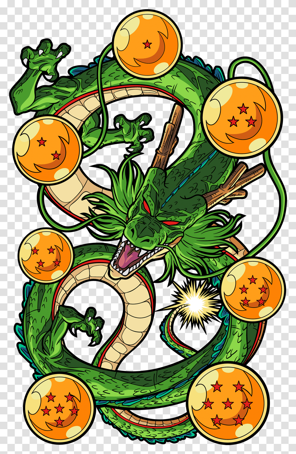 Dragon Ball Z Figpin Dragon Ball Shenron, Graphics, Art, Plant, Floral Design Transparent Png
