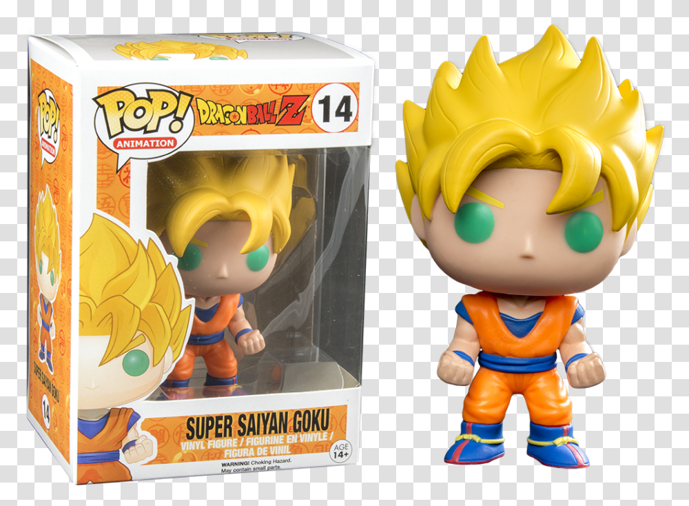 Dragon Ball Z Funko Pop Goku Ssj, Super Mario, Figurine Transparent Png