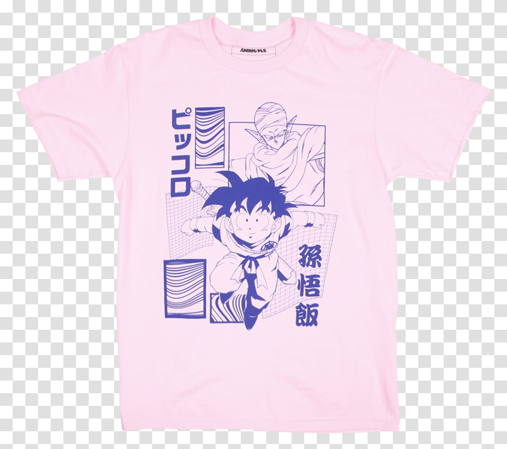 Dragon Ball Z Gohan And Piccolo Pink Tee Cartoon, Clothing, Apparel, T-Shirt Transparent Png