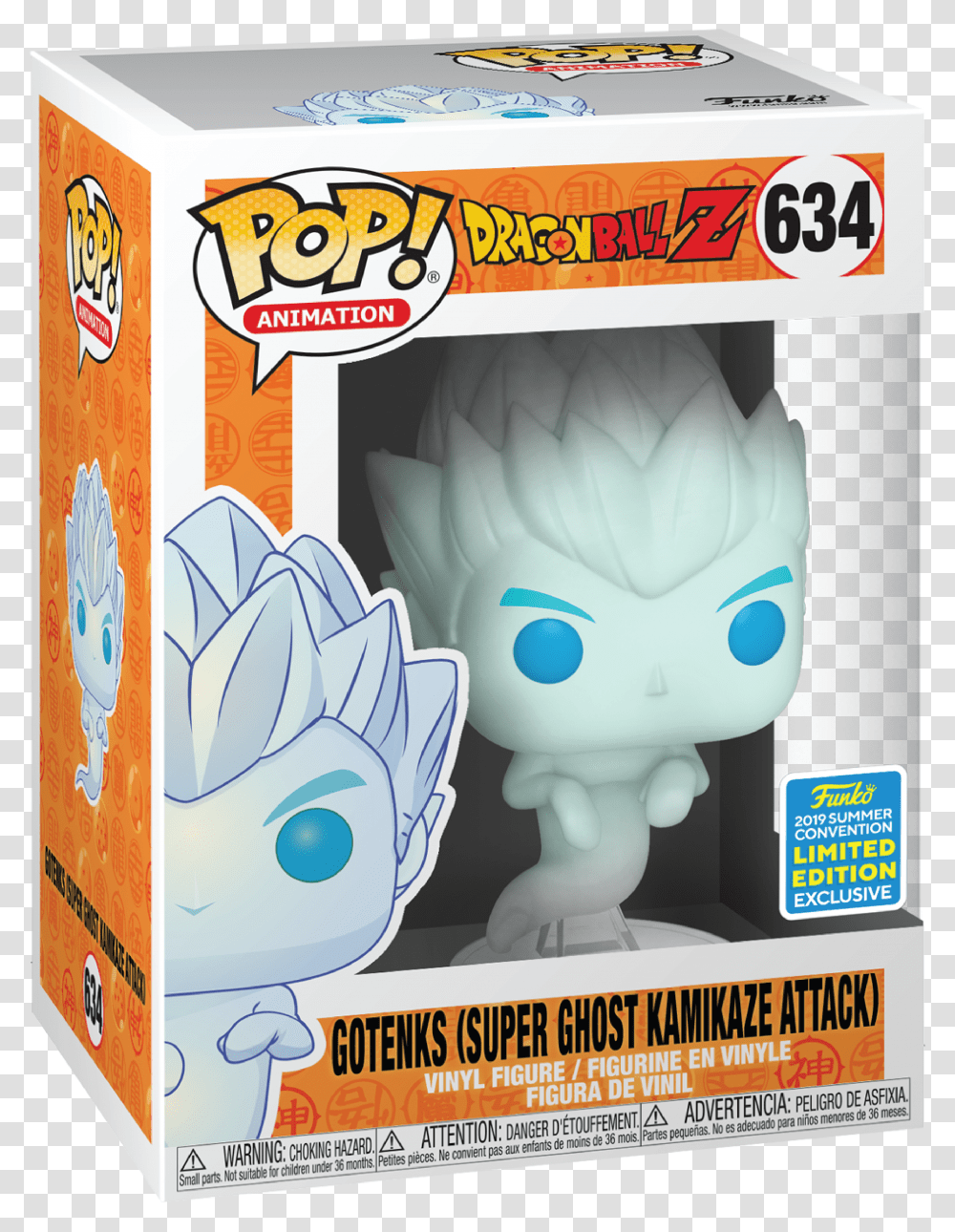 Dragon Ball Z Gotenks As Ghost Pop Vinyl 634 Sdcc19 Rs Dragon Ball Z, Label, Text, Toy, Poster Transparent Png