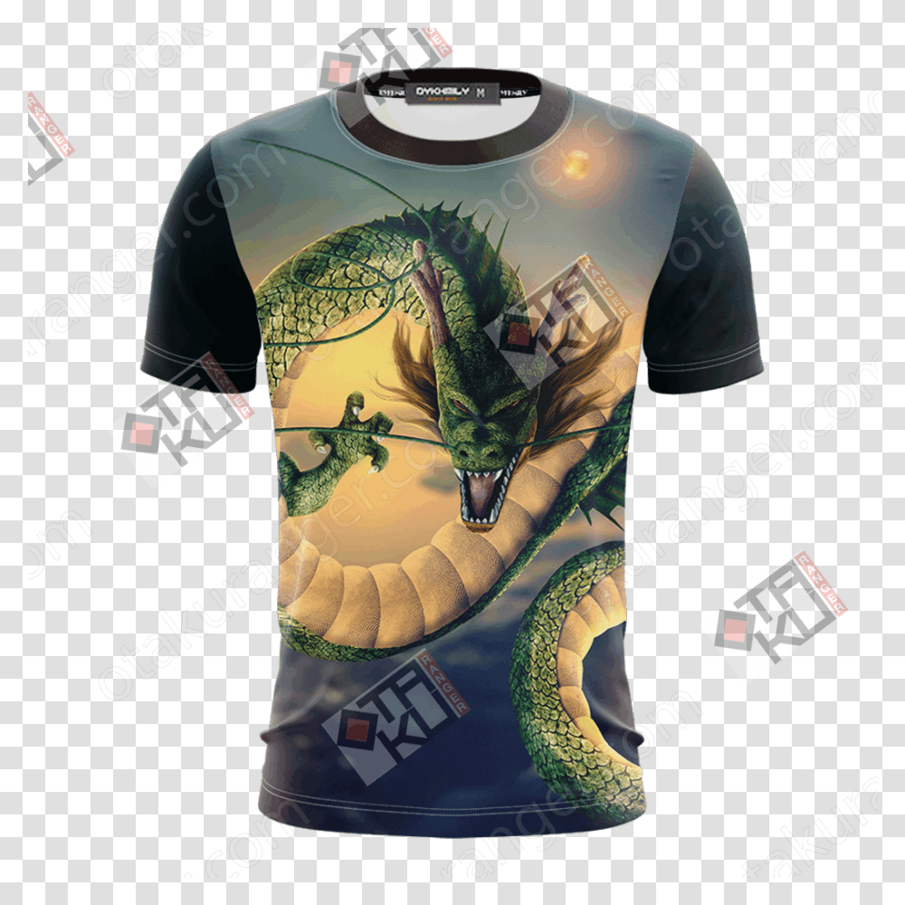 Dragon Ball Z Shenron Unisex 3d Tshirt Otakuranger Dragon Ball Z Backgrounds, Clothing, Apparel, Sleeve, T-Shirt Transparent Png