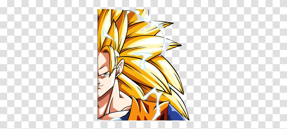 Dragon Ball Z Super Saiyan Goku Face Goku Super Saiyan 3, Comics, Book, Graphics, Art Transparent Png