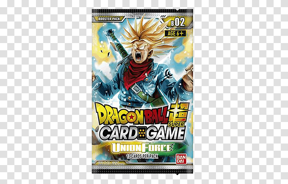 Dragon Ball Z Tcg Union Force Booster Pack Dragon Ball Super Union Force Booster, Poster, Advertisement, Person, Human Transparent Png