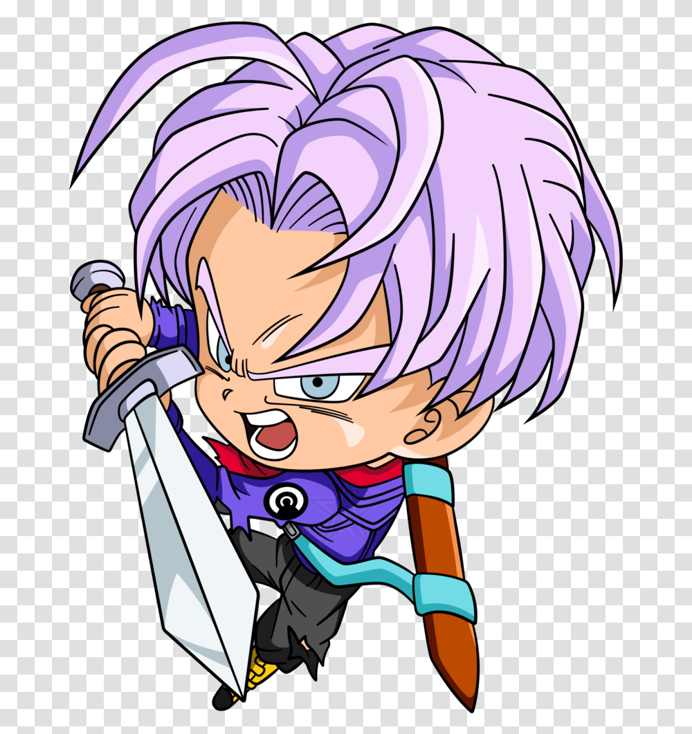 Dragon Ball Z Trunks Drawing Dragon Ball Chibi Trunks, Manga, Comics, Book, Person Transparent Png