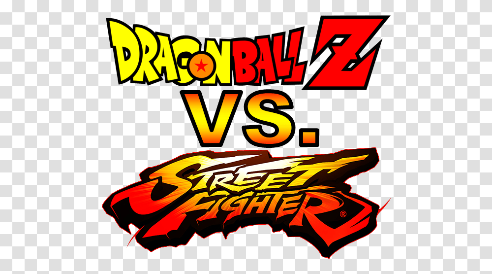 Dragon Ball Z Vs Street Fighter V Logo, Arcade Game Machine Transparent Png