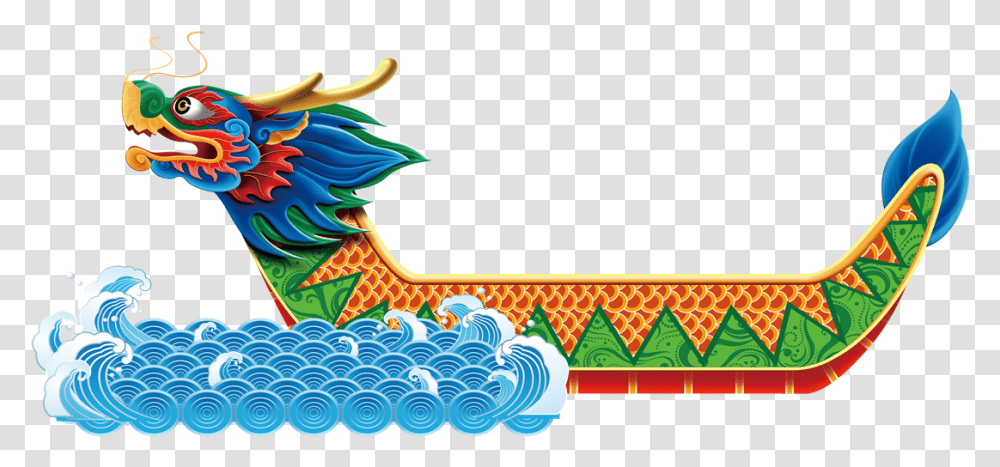 Dragon Boat Festival Background Arts Cartoon Boat Festival Dragonboat, Graphics, Pattern, Sea, Outdoors Transparent Png