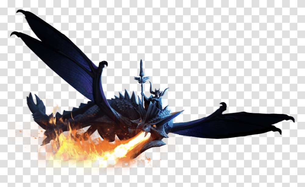 Dragon, Bonfire, Flame, Bird, Animal Transparent Png