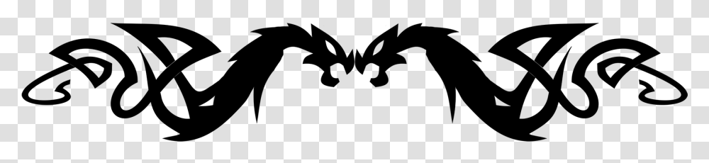 Dragon Border Dragon Border Clipart, Gray, World Of Warcraft Transparent Png