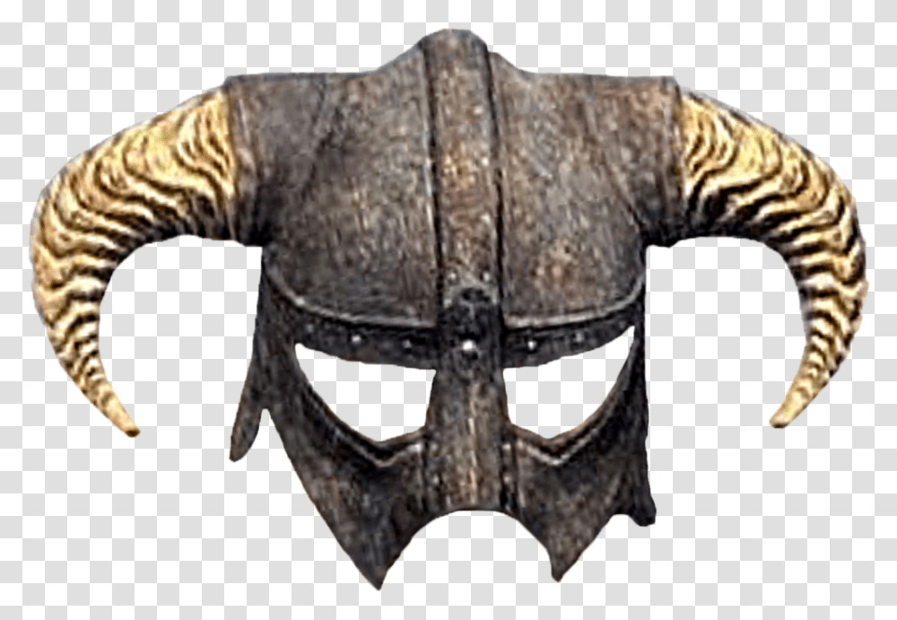Dragon Born Image Skyrim Iron Helmet, Armor, Mask, Bronze Transparent Png
