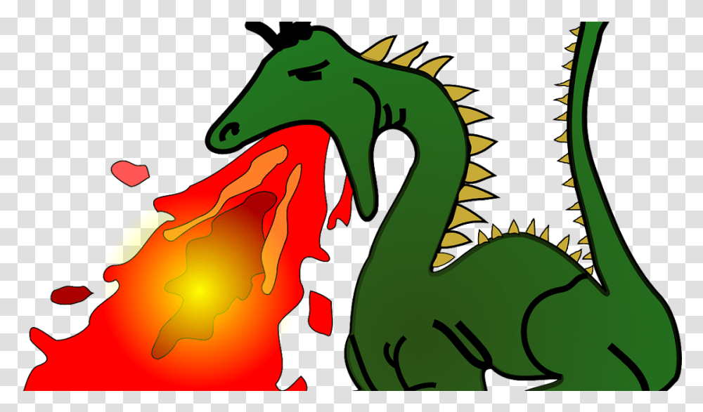 Dragon Breathing Fire Clipart Download Full Size Dragon Breathing Fire Clipart, Reptile, Animal Transparent Png