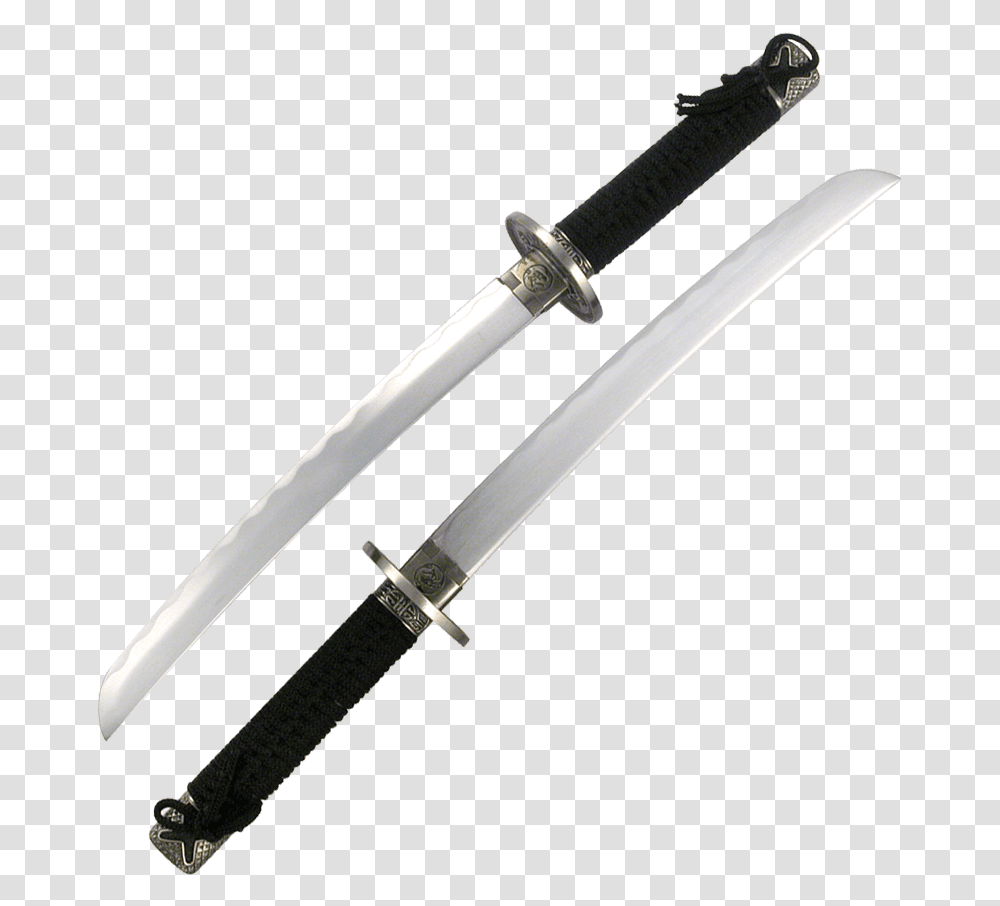 Dragon Brotherhood Oriental Sword Set Dagger, Blade, Weapon, Weaponry, Samurai Transparent Png