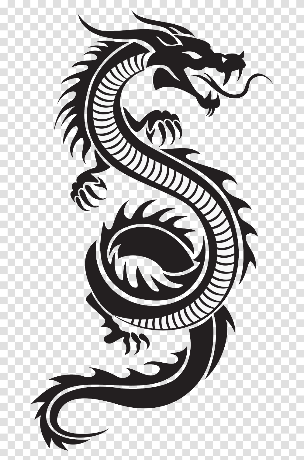 Dragon Chinese Dragon Silhouette Transparent Png