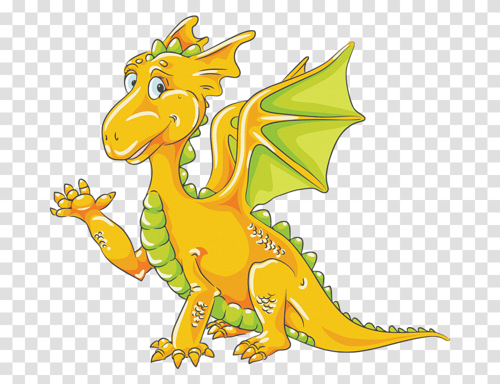 Dragon Clip Fairytale Picture 1008887 Blue And Yellow Dragon, Horse, Mammal, Animal, Dinosaur Transparent Png