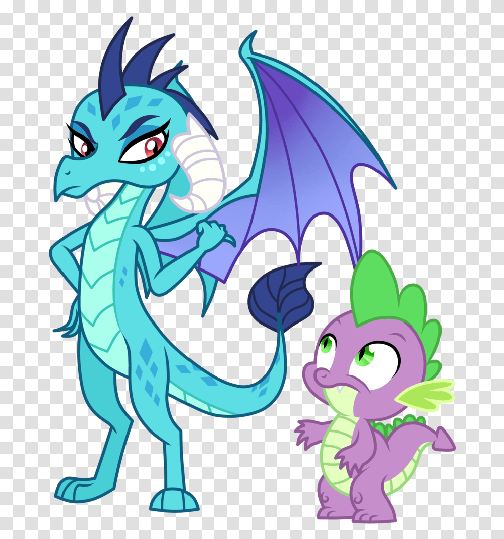 Dragon Clipart Background Mlp Spike And Ember, Horse, Mammal, Animal Transparent Png