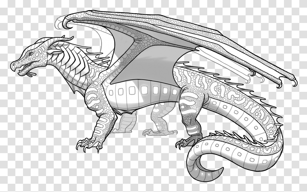 Dragon Clipart Wings Fire Picture 948415 Wings Of Fire Seawing Coloring Pages, Gun, Weapon, Weaponry, Animal Transparent Png