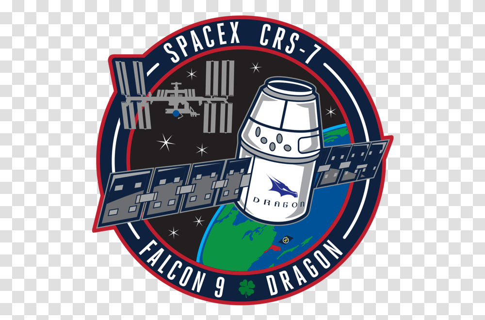 Dragon Crew Patch Spacex, Label, Logo Transparent Png