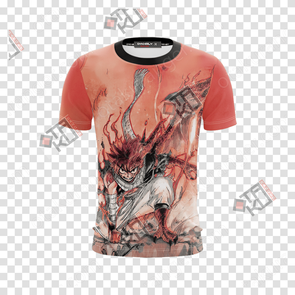 Dragon Cry Natsu Dragneel Unisex 3d T Shirt Jojo's Bizarre Adventure Jotaro Shirt, Apparel, T-Shirt Transparent Png