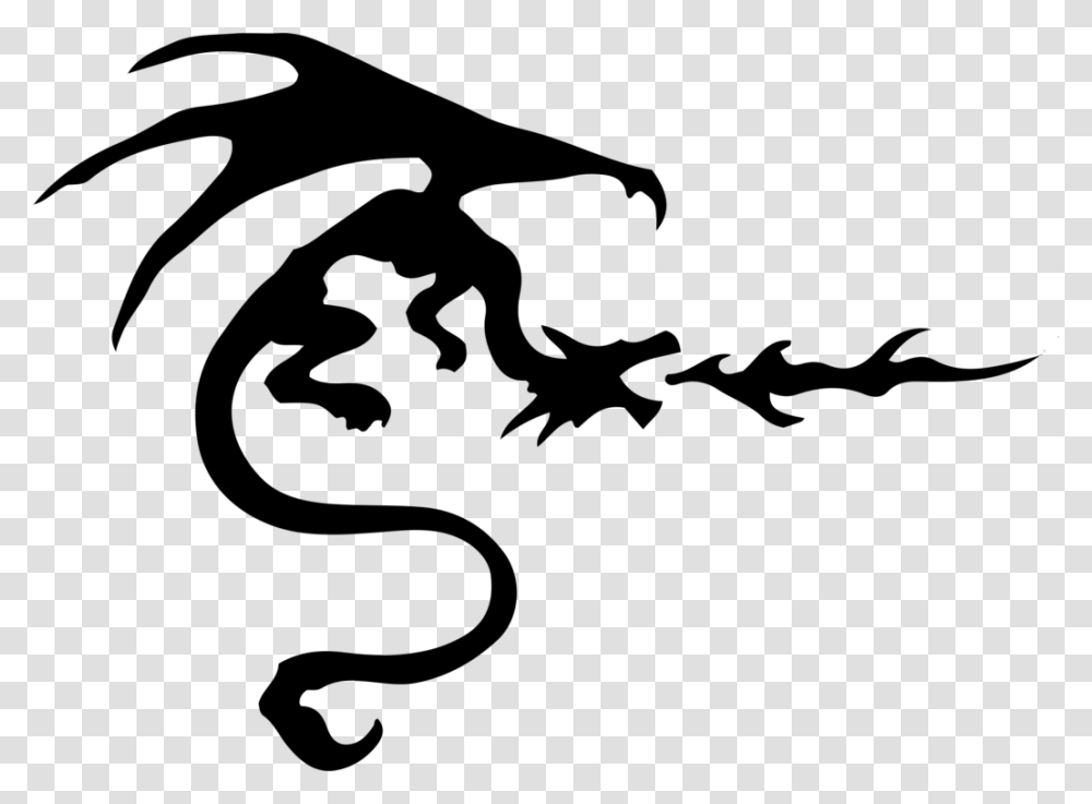 Dragon Decal Tattoo Computer Icons Symbol, Gray, World Of Warcraft Transparent Png