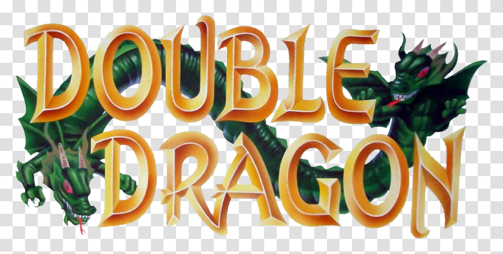 Dragon Double Dragon, Text, Alphabet, Word, Calligraphy Transparent Png