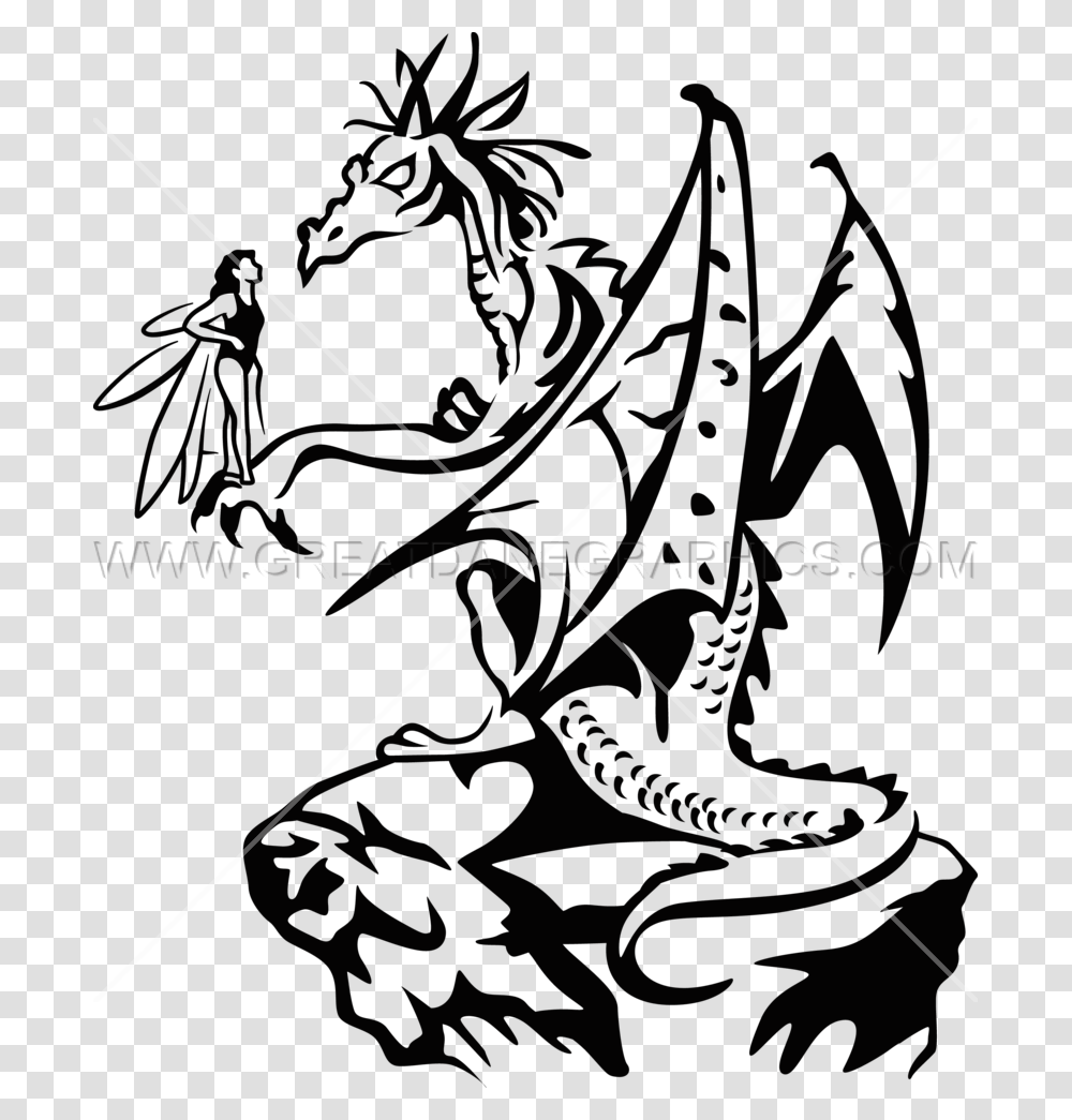 Dragon Fairy Production Ready Artwork For T Shirt Printing, Bow, Archery, Sport, Sports Transparent Png