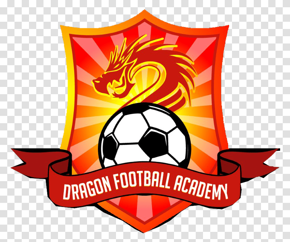 Dragon Football Logos Dragon Football Academy Logo, Soccer Ball, Team Sport, Symbol, Leisure Activities Transparent Png