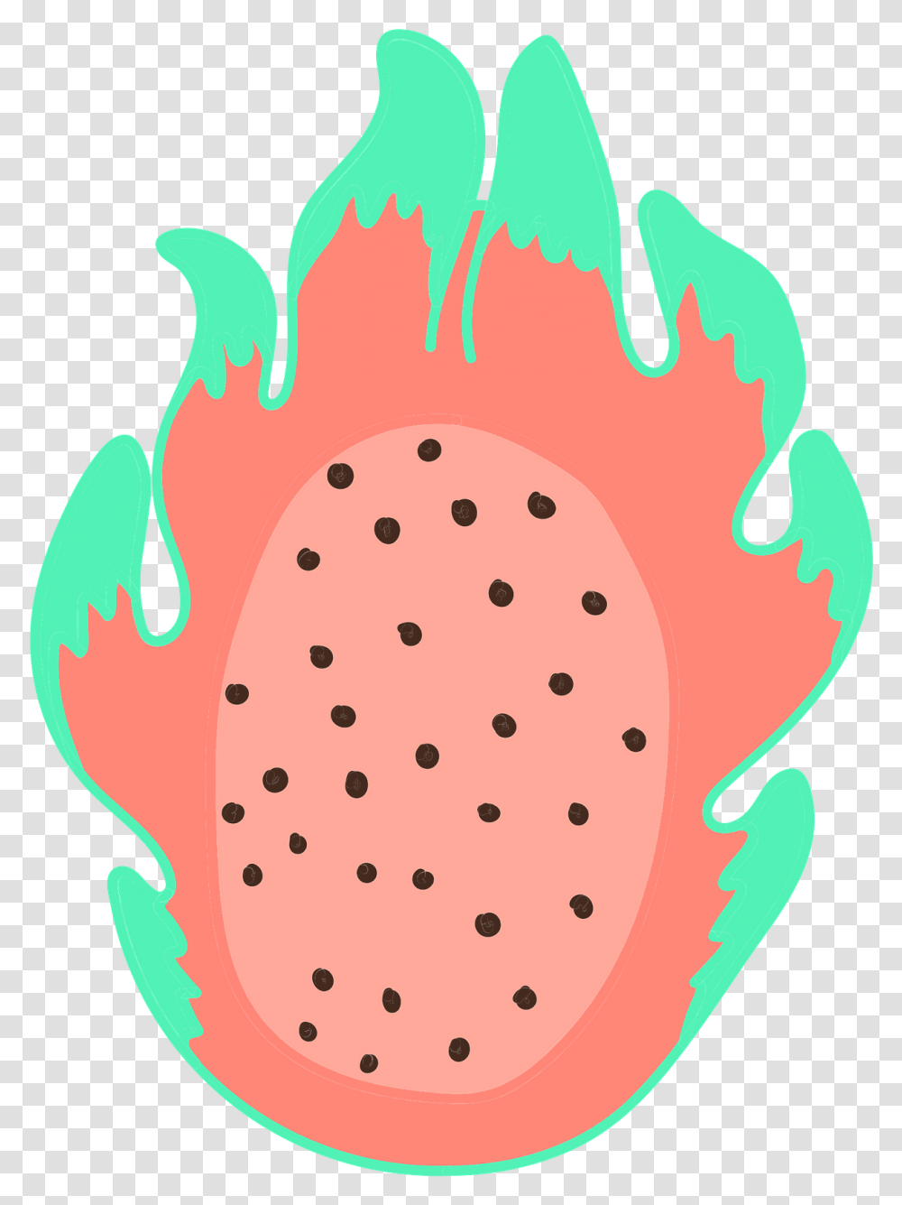 Dragon Fruit Clipart Free Download Creazilla Dot, Plant, Strawberry, Food, Watermelon Transparent Png