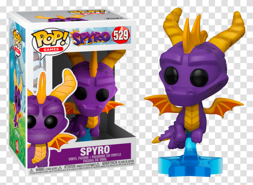 Dragon Funko Pop Games Spyro Spyro, Toy, Poster, Advertisement, Paper Transparent Png