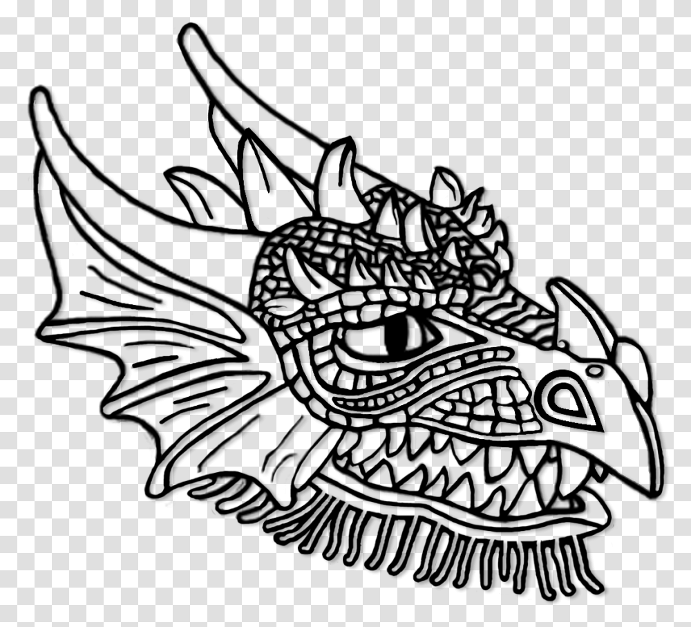 Dragon Head To Colour, Gray, World Of Warcraft Transparent Png