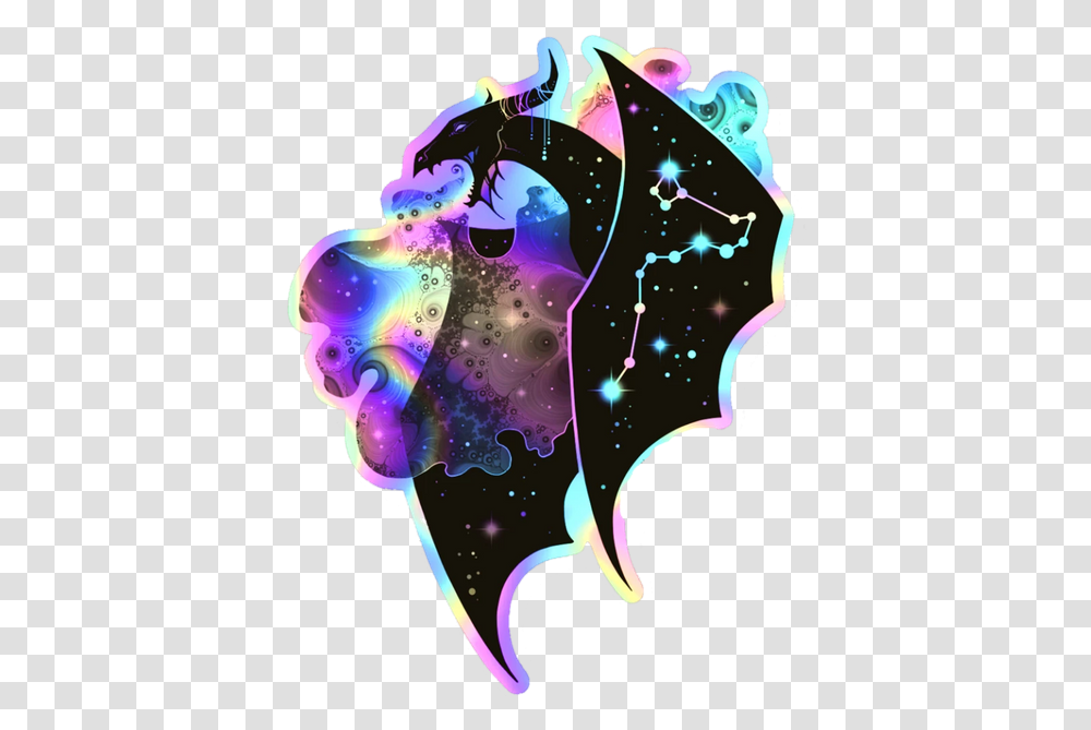 Dragon Holographic Sticker, Outdoors, Nature Transparent Png