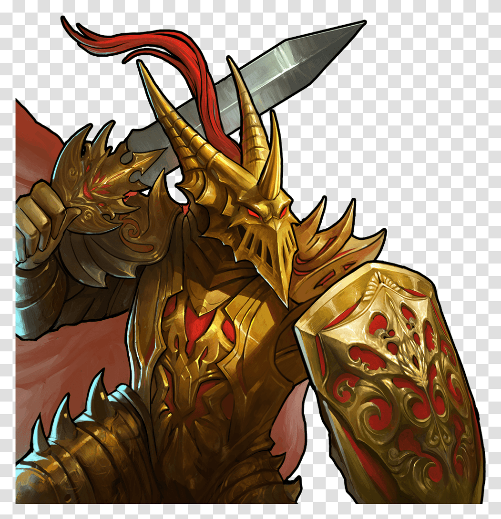 Dragon Knight Gems Of War Dragon Knight, Painting, Weapon, Weaponry Transparent Png
