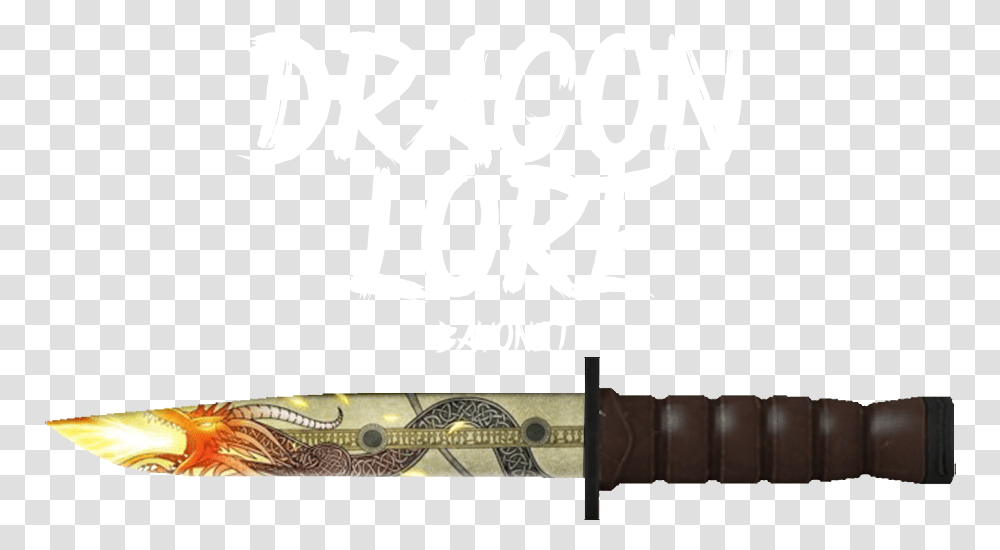 Dragon Lore Bayonet Knife Collectible Sword, Text, Weapon, Weaponry, Blade Transparent Png
